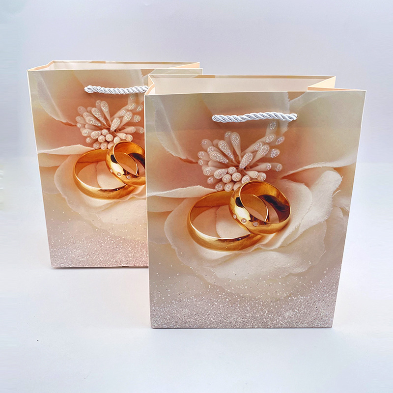 白色多规格礼品袋 母亲节纸质白卡袋 婚庆回礼伴手礼 包装手提袋