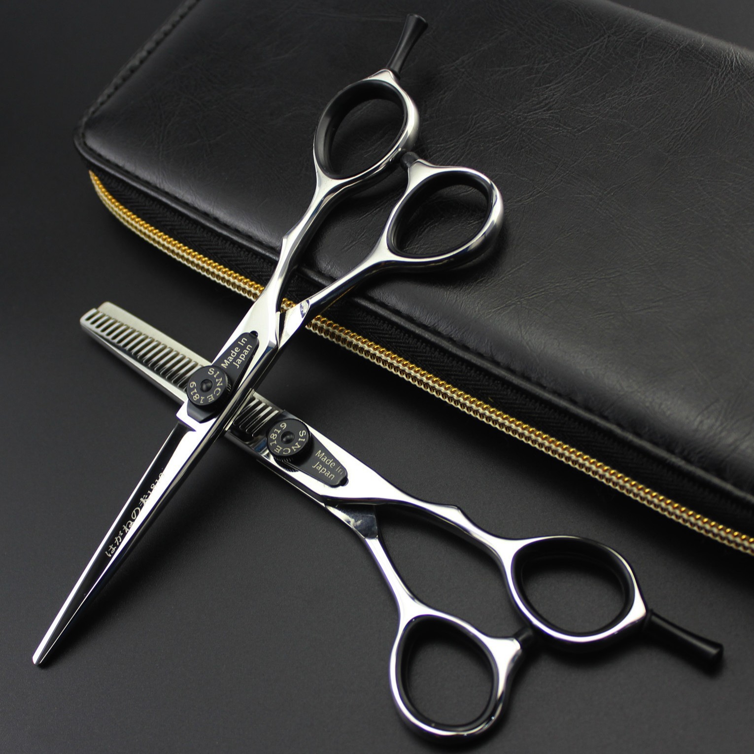 6.0寸    高档宝石  美发剪刀 理发剪 平剪 刘海剪