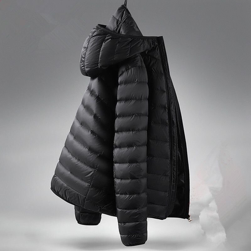 Lightweight Men's Cotton Coat New down Cotton Autumn and Winter Cotton Coat Warm Casual Large Size Short Stand Collar Hooded Jacket Cotton Jacket Lightweight Men's Cotton Coat New down Cotton Autumn and Winter Cotton Coat Warm Casual Large Size Short Stand Collar Hooded Jacket Cotton Jacket