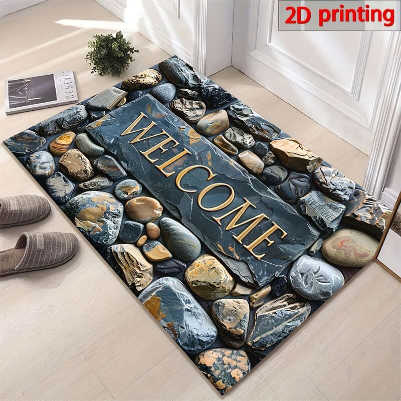 Cross-Border Retro Nostalgic Entrance Floor Mats, Stain-Resistant and Wear-Resistant Floor Mats, Non-Slip and Easy-Care Bathroom Door Mats Cross-Border Retro Nostalgic Entrance Floor Mats, Stain-Resistant and Wear-Resistant Floor Mats, Non-Slip and Easy-Care Bathroom Door Mats