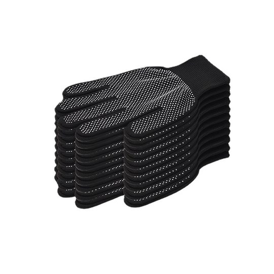 Full-finger dispensing non-slip work gloves thin sunscreen nylon plastic work site Labor handling hand protection gloves