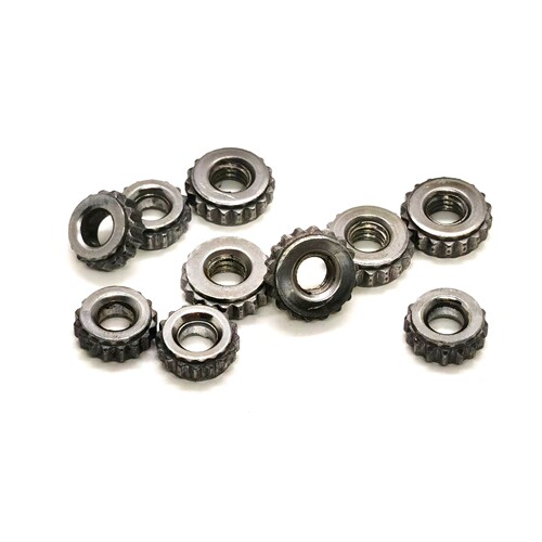 Supplier of custom plastic injection molded nuts for non-standard parts, wholesale carbon steel and stainless steel fasteners and hardware accessories