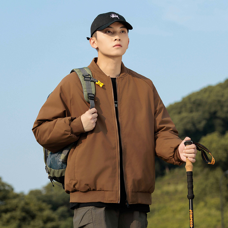 Chaqueta de bolsillo de plumón de alta gama, chaqueta de piloto estadounidense a prueba de viento, chaqueta de herramientas para hombres, otoño y invierno personalizados image 9