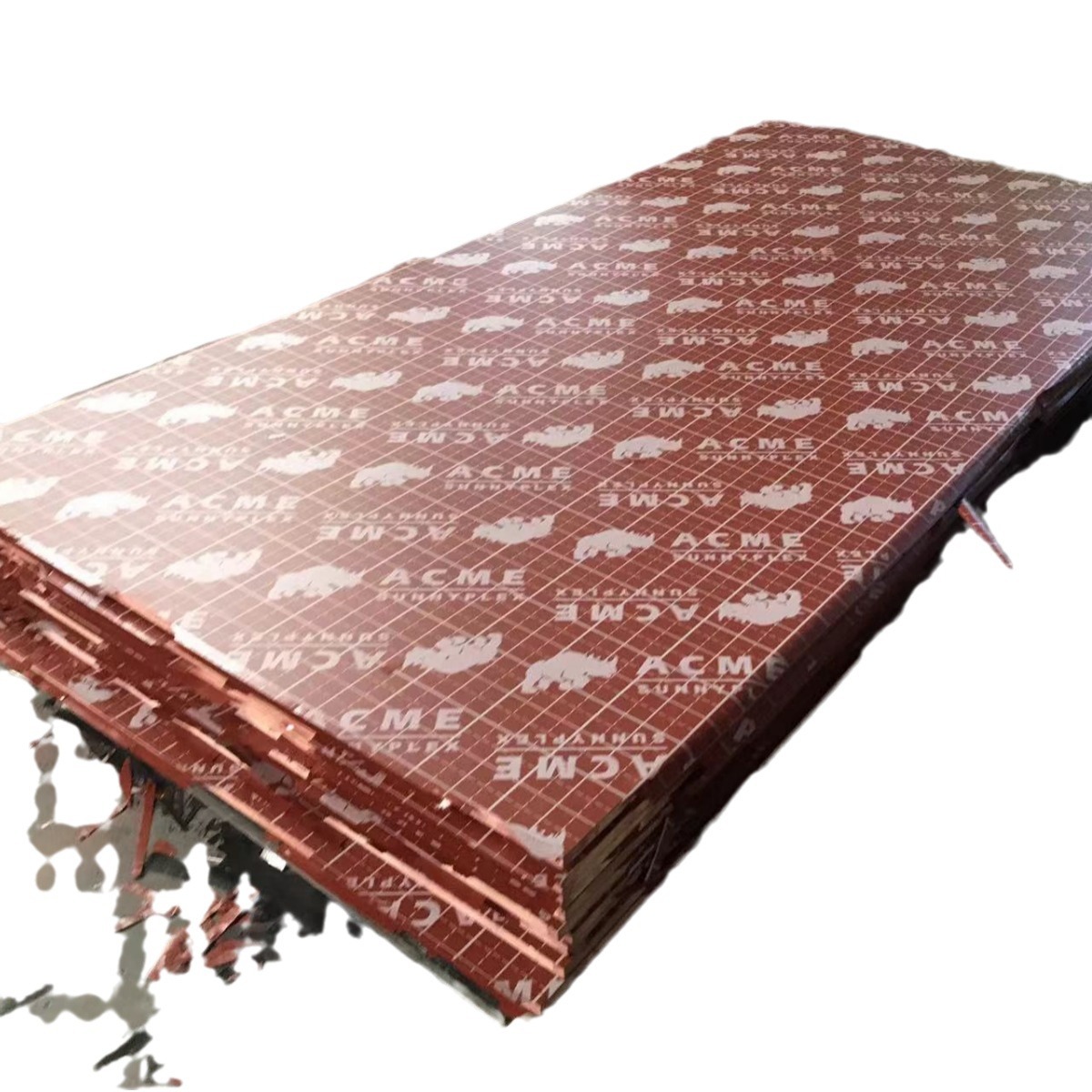 Los fabricantes de madera contrachapada de encofrado de construcción rentables suministran tablero de madera de melamina tablero completo tablero multicapa