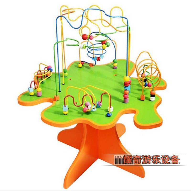 特大儿童绕珠桌.球球过山车 幼儿园儿童桌面游戏玩具培乐迪