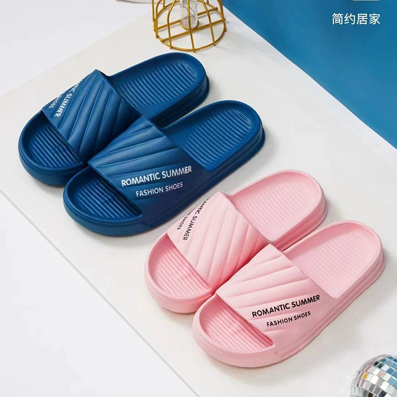 Тапочки женские летние домашние Нескользящие домашние туфли для купания в ванной, домашние бесшумный сандалии с толстой подошвой для пары и тапочки для мужской верхней одежды