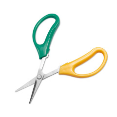 Manufacturer wholesale gardening tool scissors, two-color branch bonsai scissors, elbow thin fruit picking grape scissors