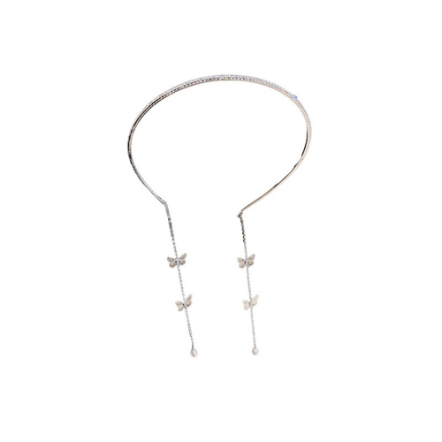 Internet celebrity new diamond-encrusted pearl bow flower headband  new versatile hairpin small fresh hair accessories for women
