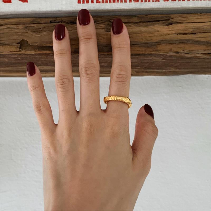 6g Weight Open Rings Classification Adjustable Ring Size 1 Piece Quantity Daily, Party Occasion 925 Sterling Silver Material Solid Color Pattern Women's Gender Simple Style Style 925 Sterling Silver Solid Color Open Rings 3