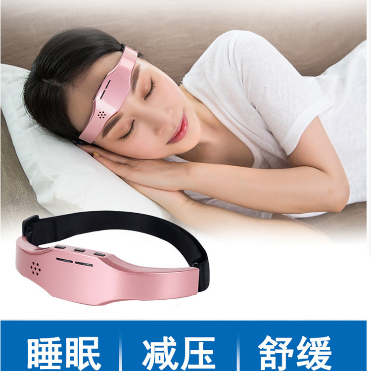 スマート頭部睡眠器具、微電流睡眠補助器、鍼灸器、マッサージ、ワンピース配送、加熱、ポータブル、充電式睡眠補助器|undefined