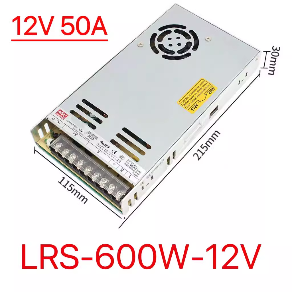 Mingwei LRS 220 r24v DC 5v12v / 100W150W350W600w transformador de alimentación de conmutación ultra delgada