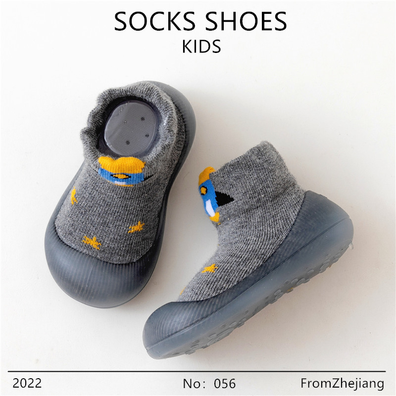Bebé Niño Zapatos de fondo suave antideslizante primavera y otoño bebé calcetines Zapatos interior y al aire libre caminar Educación Temprana Infantil transpirable zapatos y calcetines
