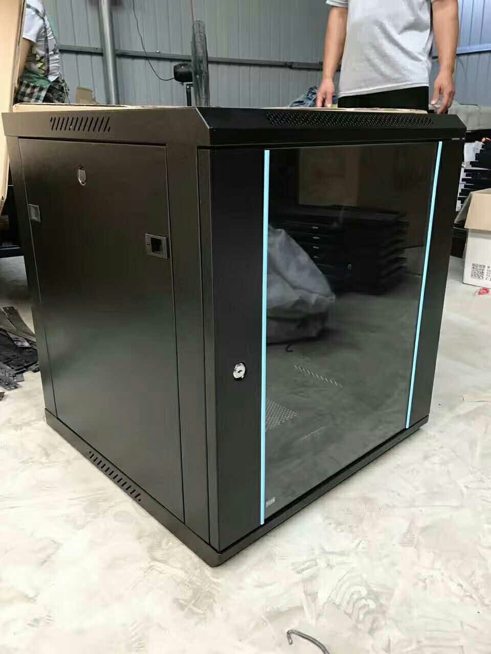 12U0.65米高60*60加厚壁挂落地两用功放网络机柜