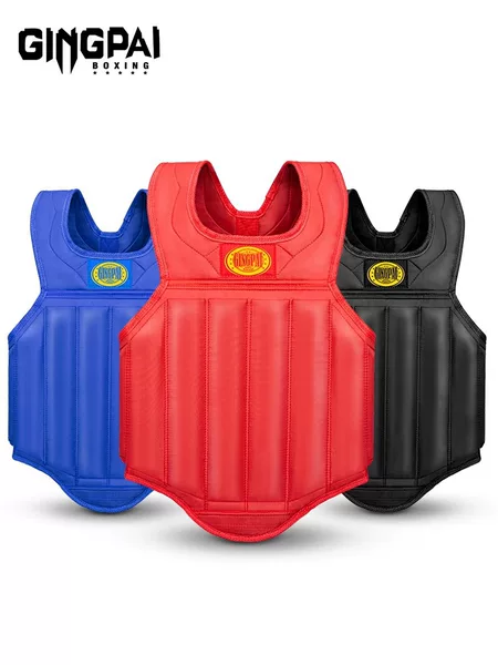 Sanda Breast Protectors Adult Muay Thai Training Protectors Body Protectors Fighting Armor Children's Taekwondo Competition Men and Women Thick