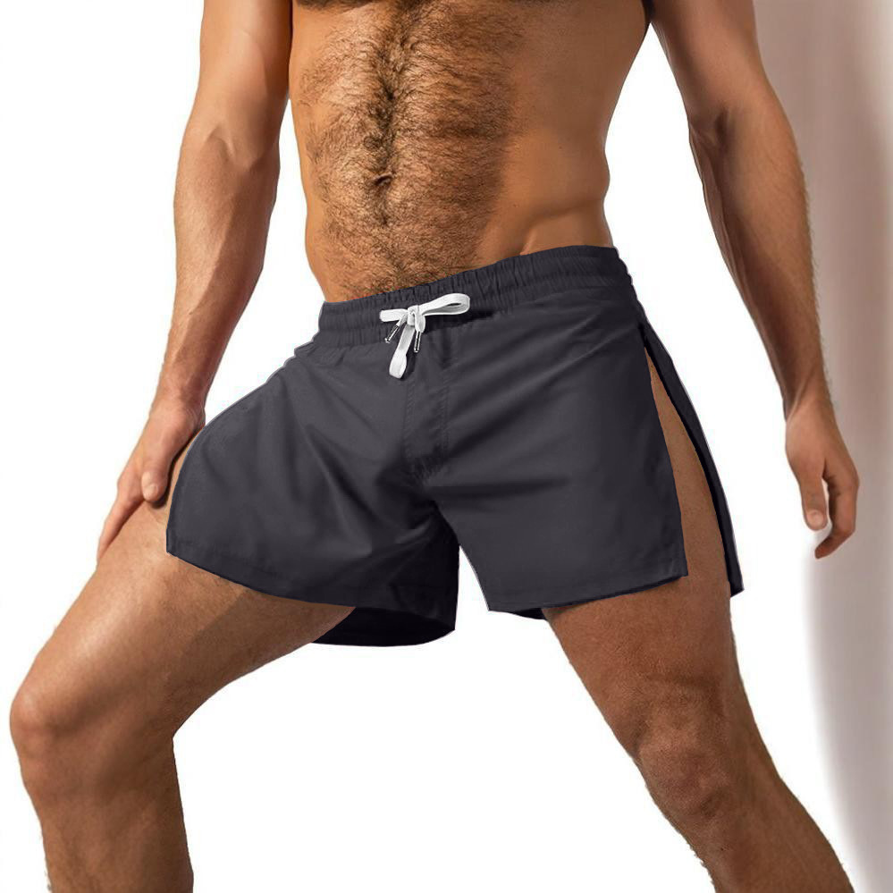 Pantalones deportivos de ocio de comercio exterior transfronterizo pantalones cortos de secado rápido de seda de hielo en verano pantalones cortos de fitness tendencia de carrera de tres puntos para hombres pantalones de Europa