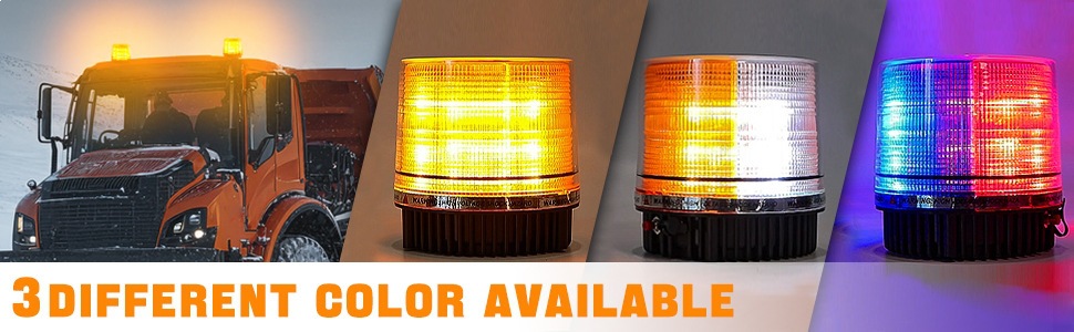 Wireless Rotating Beacon Lithium Battery 18 Led Strobe Warning Light Rooftop Roadblock Guard Booth Light Car Roof Vehicle
