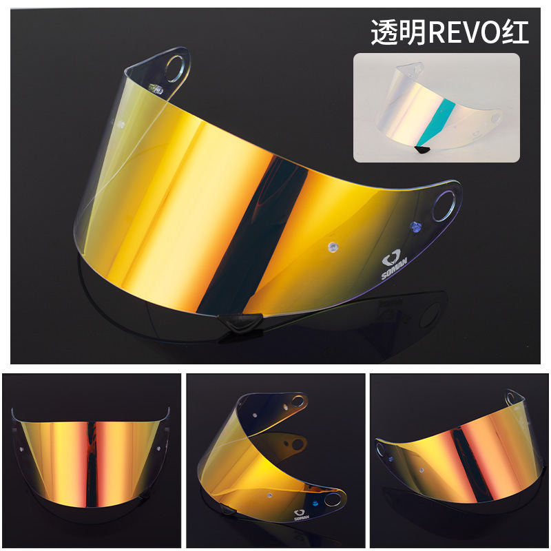 Cross-Border H9 Helmet Lens Waterproof Motorcycle Helmet Lens for Men and Women, Suitable for Summer Use, Anti-Uv and Anti-Fog Lens