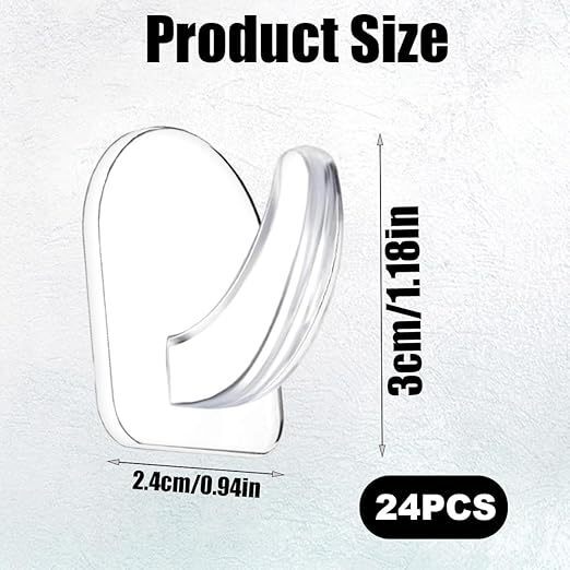 Large Traceless Acrylic Adhesive Transparent Hook, Strong Plastic Sticky Hook, Bathroom No-Drill Adhesive Horn-Shaped Hook Large Traceless Acrylic Adhesive Transparent Hook, Strong Plastic Sticky Hook, Bathroom No-Drill Adhesive Horn-Shaped Hook
