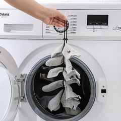 Wholesale dormitory household adjustable lazy socks drying artifact portable windproof non-falling plastic clothesline