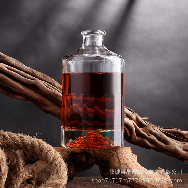 现货透明500ml一斤创意玻璃白酒瓶空瓶密封酒瓶装酒泡酒家用