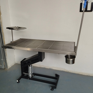 Enlarged thickened 304 stainless steel animal operating bed Z-type lifting pet anatomical ligation table hydraulic operating table