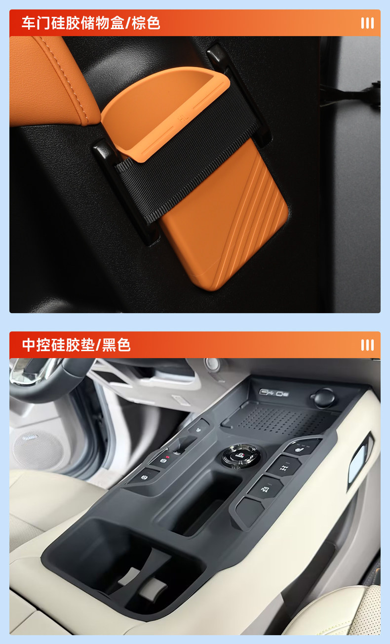 Haval Menglong PLUS central console gear shift silicone pad storage box full-cover wireless charging protective case car interior accessories