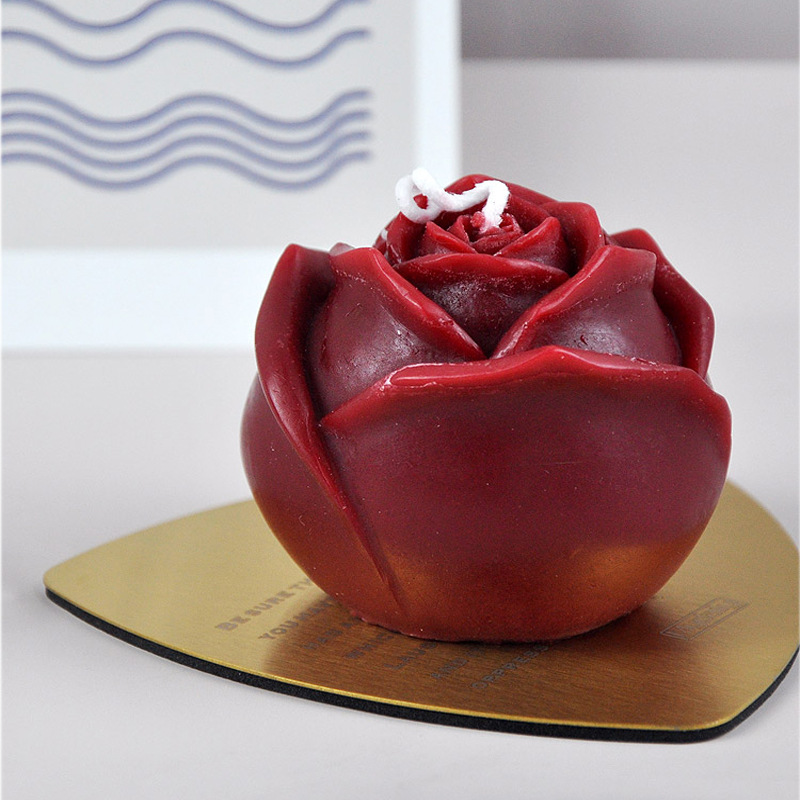 Creativo Día de San Valentín regalo vintage Rosa flor aromaterapia vela creativo Regalo boda aromaterapia hogar pequeños adornos