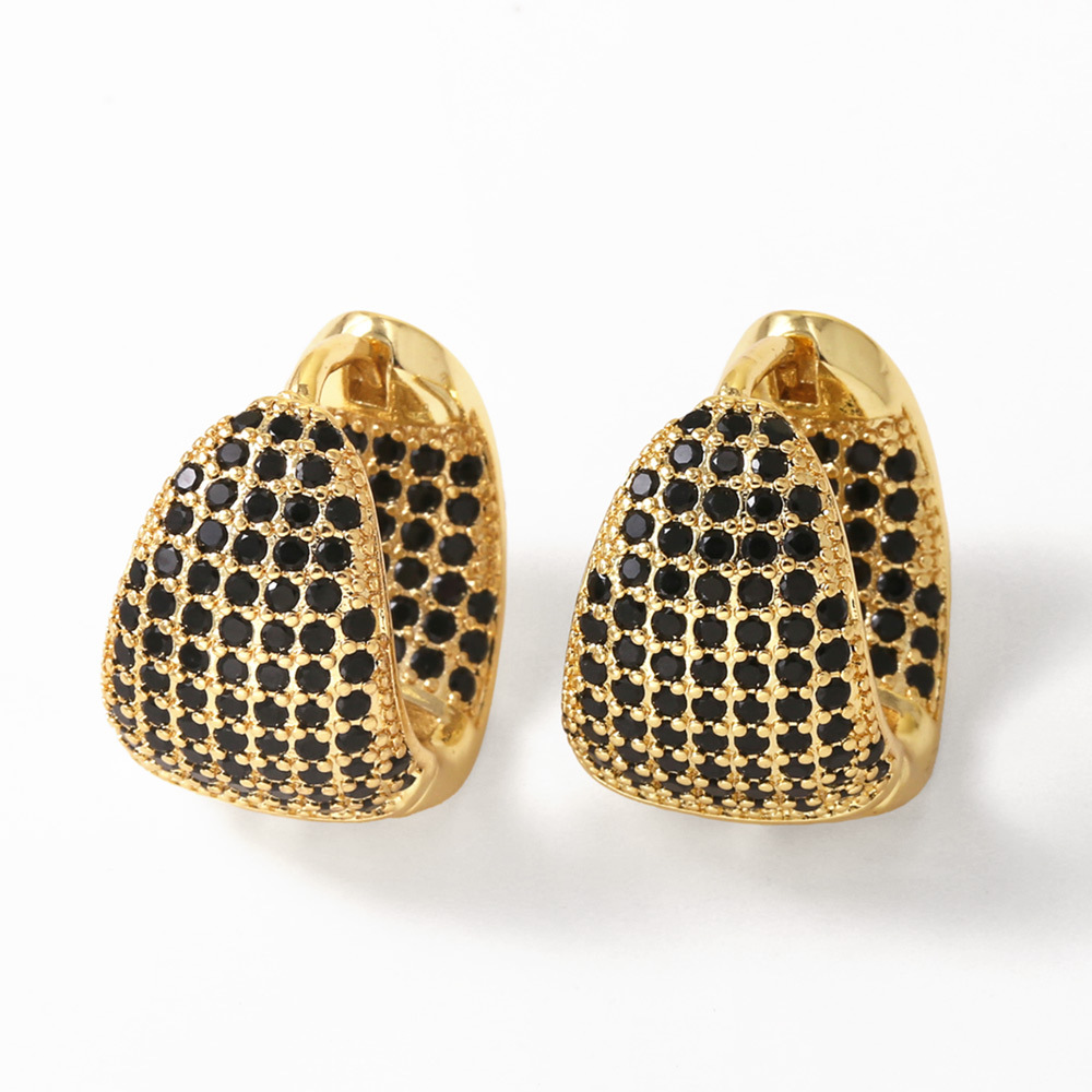 12g Weight Copper Ear Needle Material Zircon Inlay Material Earrings Classification 1 Pair Quantity Casual, Date, Shopping Occasion Copper Material Geometric Pattern All Seasons Season Women's Gender Irregular, Plating Design Vintage Style, Classic Style Style 1 Pair Vintage Style Classic Style Geometric Irregular Plating Copper Zircon Earrings 7