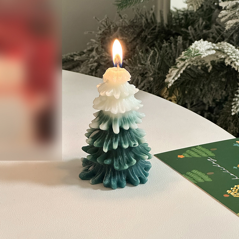 クリスマスキャンドルアロマテラピー高級お土産キャンドル香り雰囲気ギフトシミュレーションクリスマスツリー形ワックス|undefined