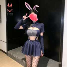 卡玫雪情趣内衣兔子警官角色扮演纯欲俏皮少女感兔女郎女仆装9966