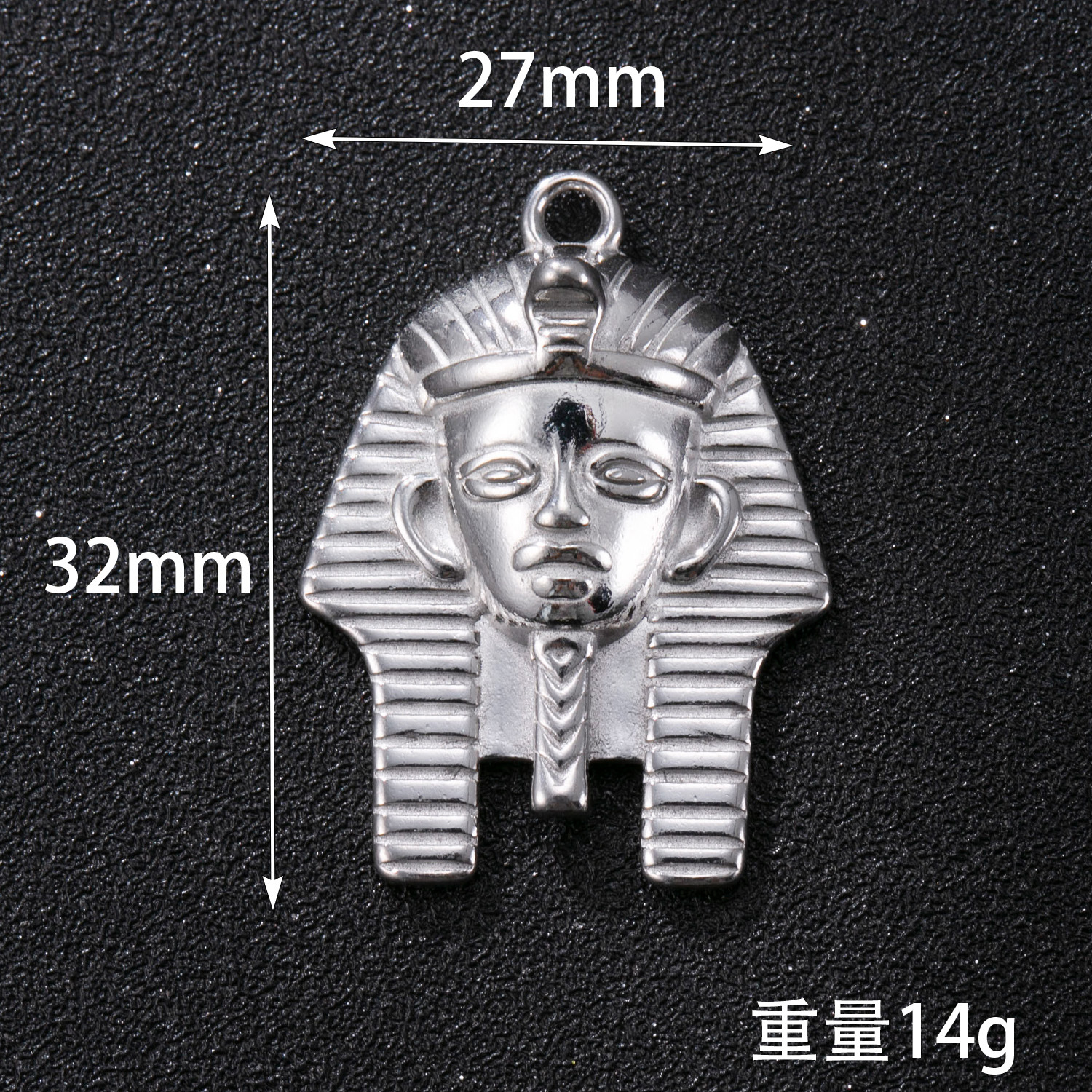 Colgante único Fuente transfronteriza Collar de acero inoxidable Faraón egipcio Colgante de acero de titanio Personalidad Hip Hop Diy Accesorios de joyería