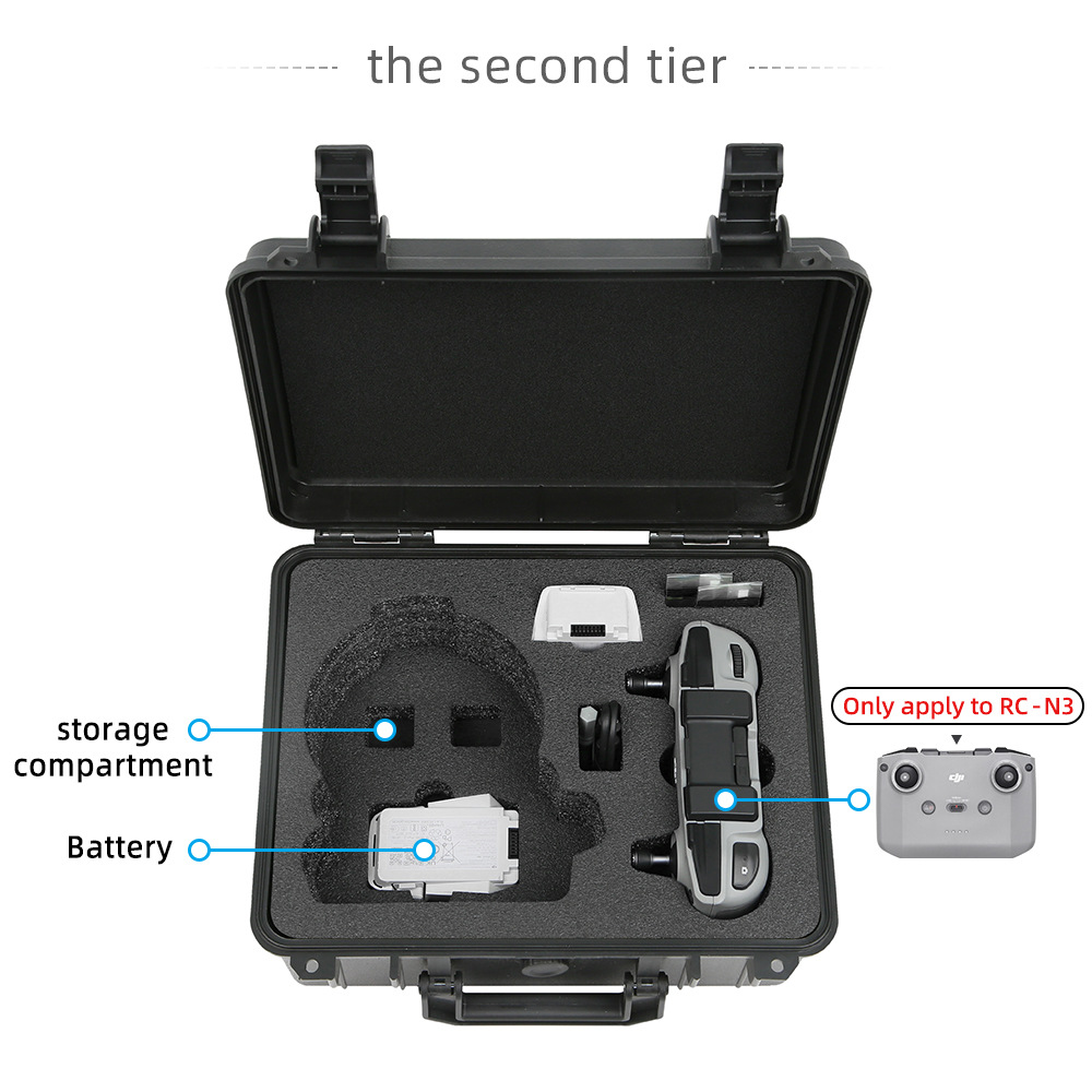 Aplicable a DJI flip caja a prueba de explosiones flip bolsas de almacenamiento de control remoto estándar caja a prueba de explosiones universal dijflip bolsas portátiles