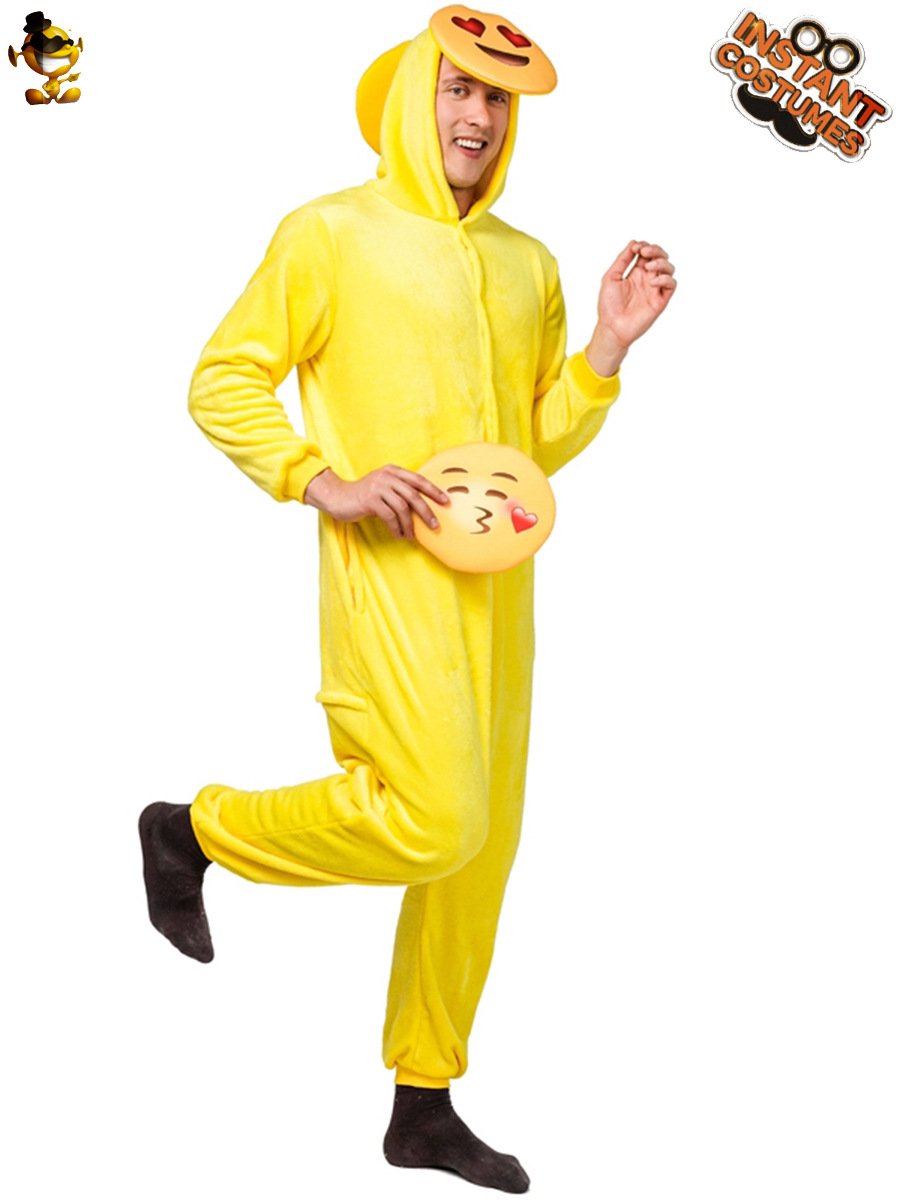 Adulto expresión divertida cara sonriente lindo pijamas mono europeo y americano Halloween Masquerade Cosplay traje
