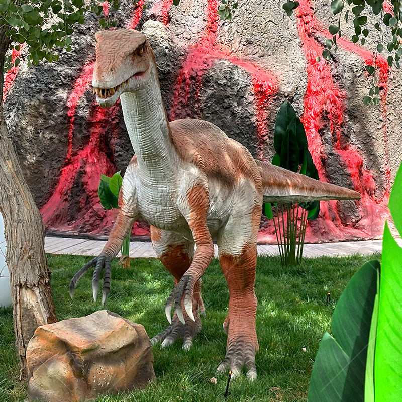 Simulación de Amemosaurus Orbitosaurus escultura de resina de fibra de vidrio parque escénico museo de ciencia popularizada dinosaurio de inducción eléctrica