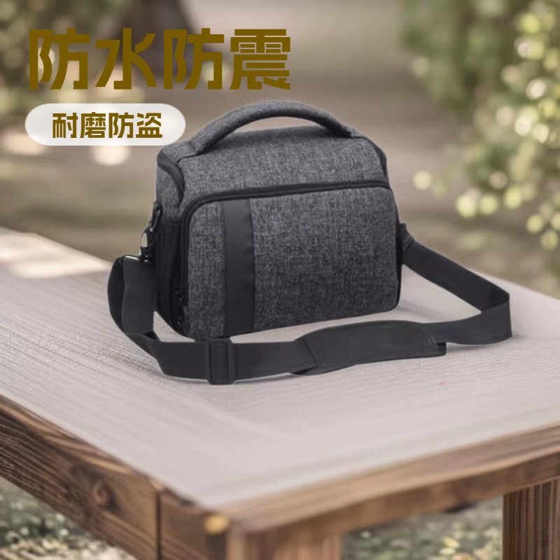 Cross-Border Unisex Digital Slr Shoulder Photography Bag, Waterproof and Shockproof Mirrorless Digital Camera Bag, In-Stock with Inner Lining, Dropshipping Available