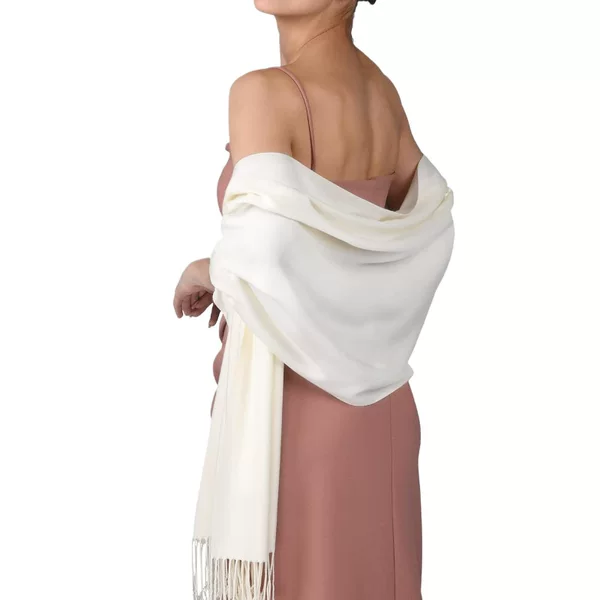 Women's Imitation Cashmere Shawl and Shawl Evening Dress Long Scarf Wedding Bride Bridesmaid Shawl Gift Solid Color Scarf