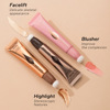 Face blush, highlighter, matte contouring stick, brightening makeup primer for face