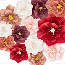 婚房装饰纸花立体皱纹纸花加厚褶皱纸艺花结婚派对婚礼布置用品