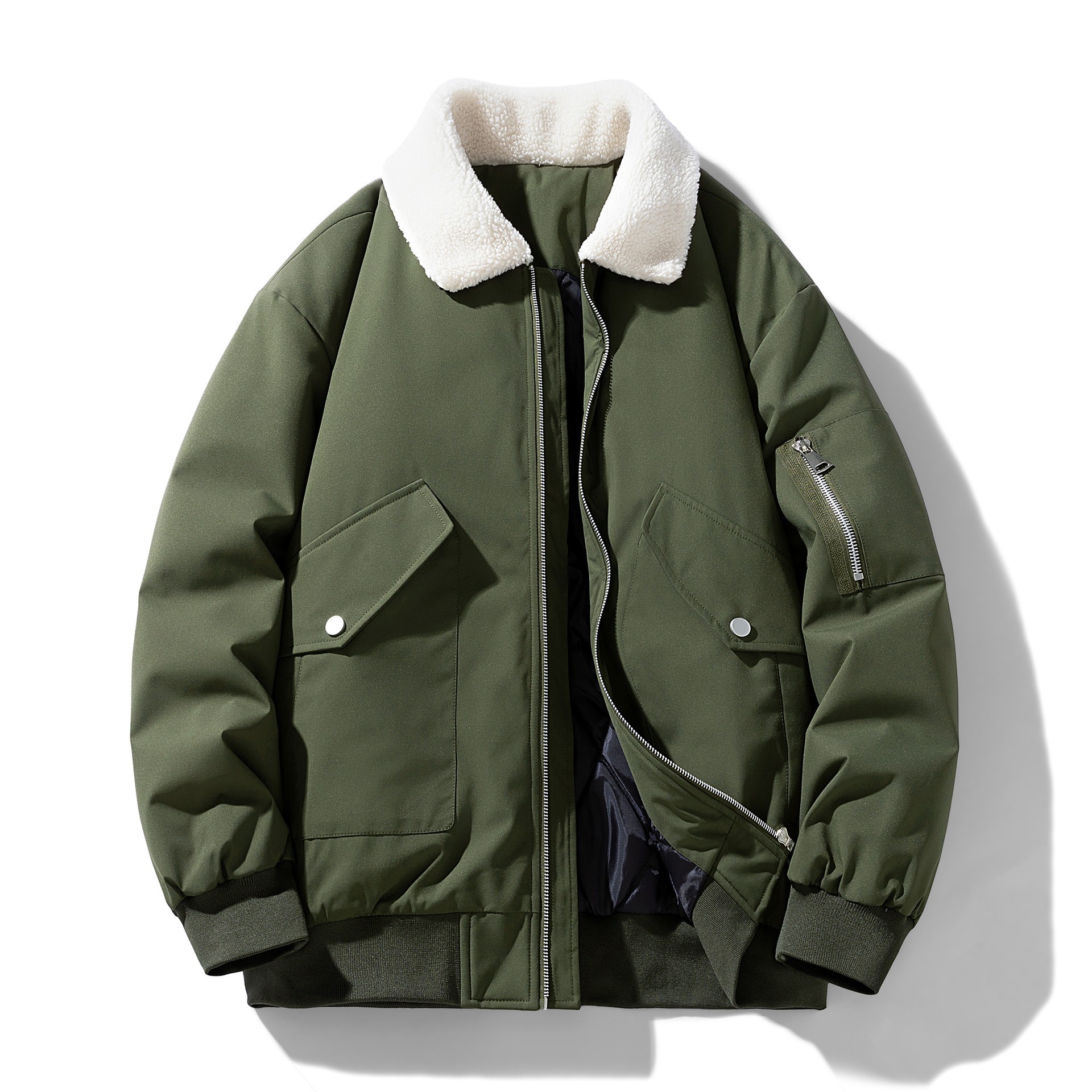 M - 8XL tamaño extra MA - 1 algodón plumón de vuelo para hombres con un aumento de peso de tamaño más grande chaqueta de béisbol casual gruesa