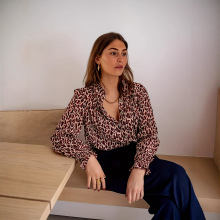 外贸女装亚马逊跨境衬衫新款法式气质上衣长袖设计感宽松休闲