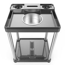 棋牌室麻将机茶几麻将桌旁小茶机茶水架放水杯塑料茶台茶吧机小桌