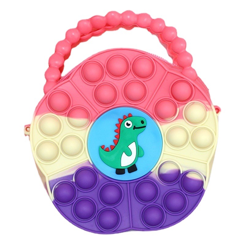 Silicone Coin Purse Princess Crossbody Bag Stress-Relief Squishy Phone Bag for Women Storage Children's Coin Purse