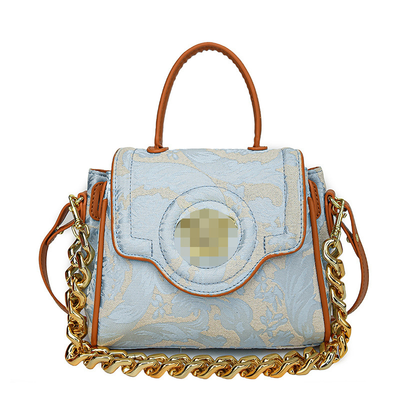 Bolso transfronterizo bolso de hombro de estilo occidental de alta gama para mujer bolso de platino de textura de moda bolso de mensajero de viaje de cadena de todo fósforo