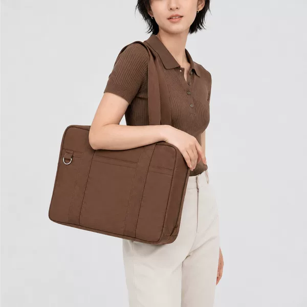 Korean and Japanese Niche Computer Bag, Lightweight Casual Nylon Student Shoulder Bag, Large Capacity Multi-Pocket Handbag