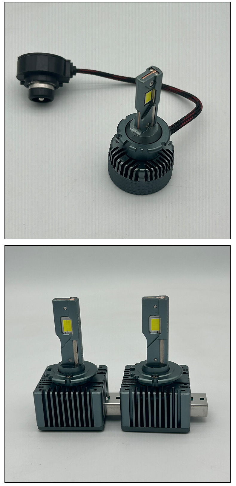 Car Led Headlights D Series D1S\D2S\D3S\D4S\D5\D8 Double Copper Tube Heat-Conducting Headlights Super Bright