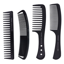 大宽齿梳子油头梳子顺发梳子理发分区梳子化妆梳造型梳黑色疏齿梳