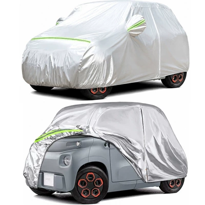 Seasons, Thickened and Cotton-Lined, Waterproof, Sunshade, Car clothing - silver-single-layer-fixed-rope-storage-bag-silver-renault-twizy-2338mm1237mm1451mm-special-model