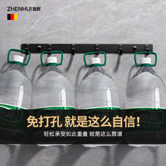 Hole-free wall-mounted hanging hooks for bathrooms, toilets, and doors with strong adhesive hooks for hanging clothes and hats