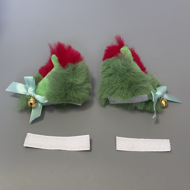 Motorcycle Helmet Decor – Diàndòngchē Auto Parts and Accessories - christmas-cat-ears-1-pair-green