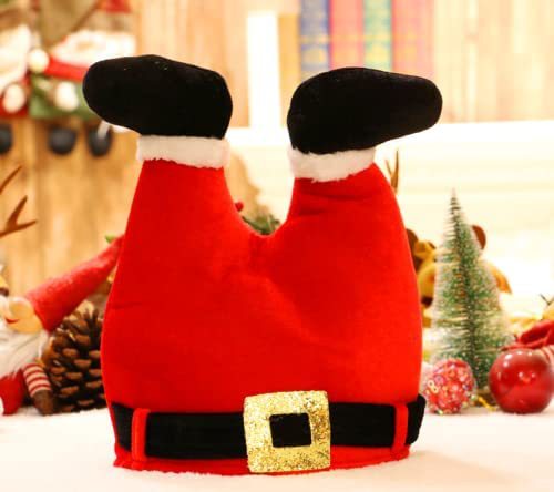 Christmas hat Santa hat creative funny clown elf hat Adult Santa hat Christmas event performance_voghion.com